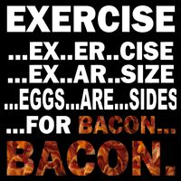 Exercise For Bacon Camouflage Cropped Pullover Crew
