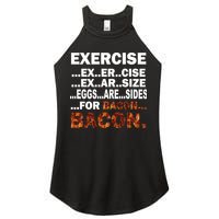 Exercise For Bacon Camouflage Women's Perfect Tri Rocker Tank
