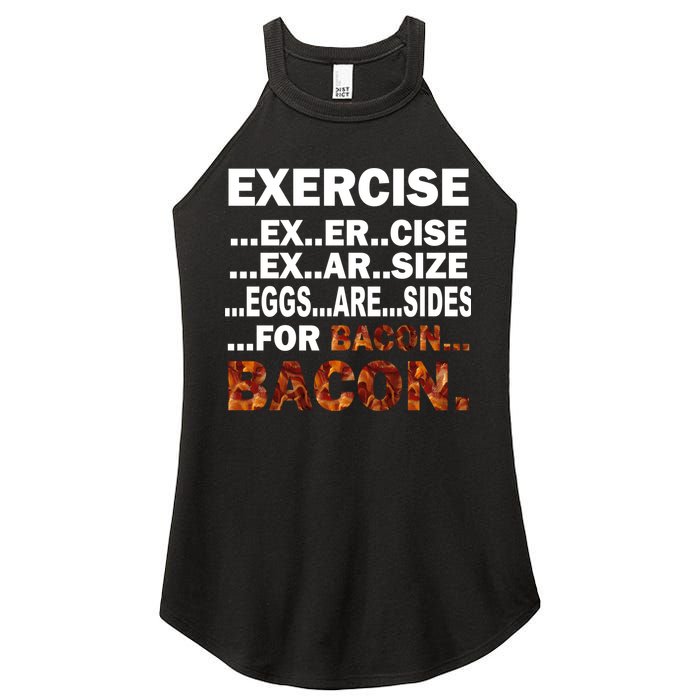 Exercise For Bacon Camouflage Women's Perfect Tri Rocker Tank