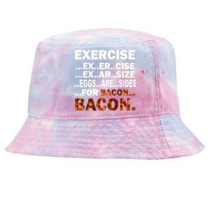 Exercise For Bacon Camouflage Tie-Dyed Bucket Hat