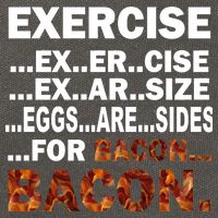Exercise For Bacon Camouflage Cotton Canvas Backpack