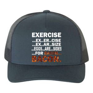 Exercise For Bacon Camouflage Yupoong Adult 5-Panel Trucker Hat