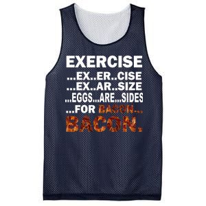 Exercise For Bacon Camouflage Mesh Reversible Basketball Jersey Tank