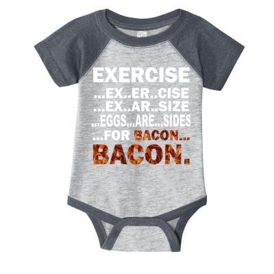 Exercise For Bacon Camouflage Infant Baby Jersey Bodysuit