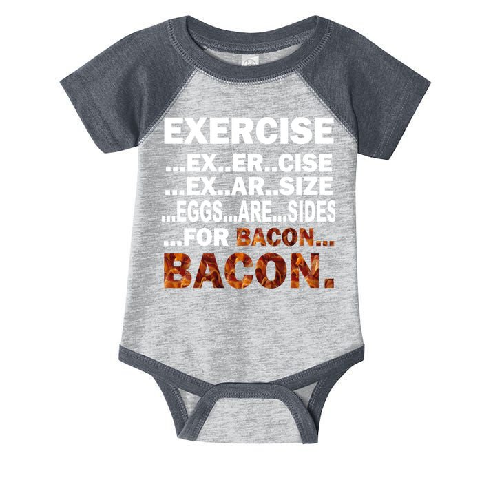 Exercise For Bacon Camouflage Infant Baby Jersey Bodysuit
