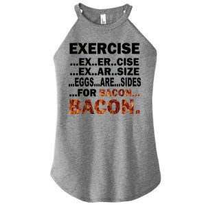 Exercise For Bacon Camouflage Women's Perfect Tri Rocker Tank