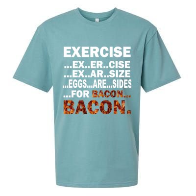 Exercise For Bacon Camouflage Sueded Cloud Jersey T-Shirt