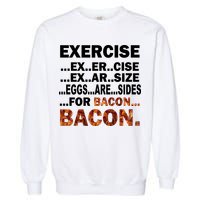 Exercise For Bacon Camouflage Garment-Dyed Sweatshirt