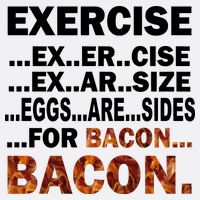 Exercise For Bacon Camouflage Garment-Dyed Sweatshirt