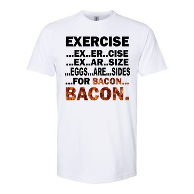 Exercise For Bacon Camouflage Softstyle® CVC T-Shirt