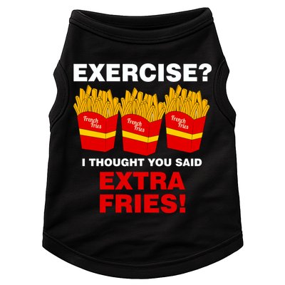 Exercise I Thought You Said French Fries Doggie Tank