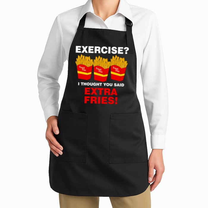 Exercise I Thought You Said French Fries Apron