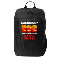 Exercise I Thought You Said French Fries City Backpack