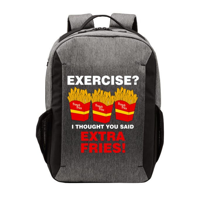 Exercise I Thought You Said French Fries Vector Backpack