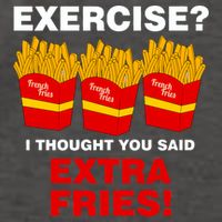 Exercise I Thought You Said French Fries Vector Backpack