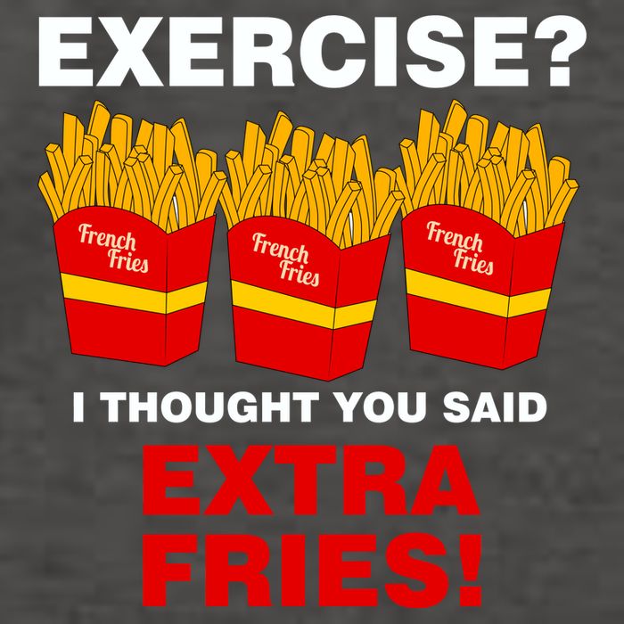 Exercise I Thought You Said French Fries Vector Backpack