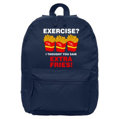 Exercise I Thought You Said French Fries 16 in Basic Backpack