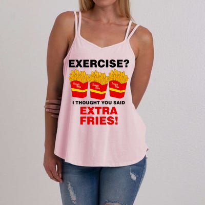 Exercise I Thought You Said French Fries Women's Strappy Tank