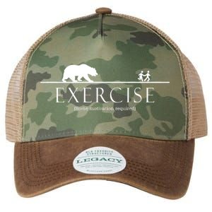 Exercise Some Motivation Required Running from Bear Legacy Tie Dye Trucker Hat