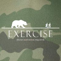 Exercise Some Motivation Required Running from Bear Legacy Tie Dye Trucker Hat