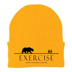 Exercise Some Motivation Required Running from Bear Knit Cap Winter Beanie