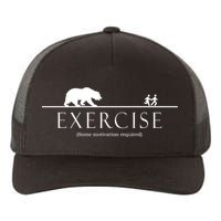 Exercise Some Motivation Required Running from Bear Yupoong Adult 5-Panel Trucker Hat