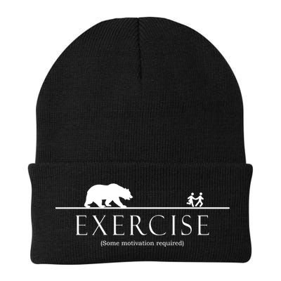 Exercise Some Motivation Required Running from Bear Beanie