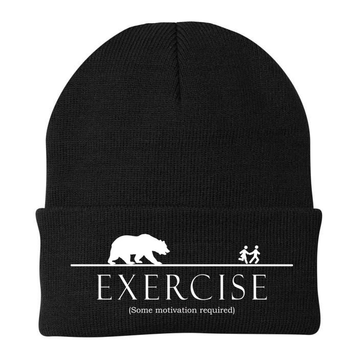 Exercise Some Motivation Required Running from Bear Beanie