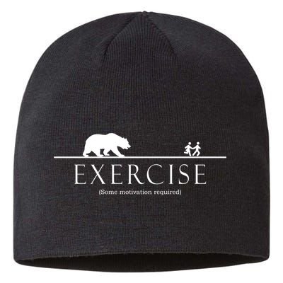Exercise Some Motivation Required Running from Bear Sustainable Beanie