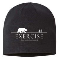 Exercise Some Motivation Required Running from Bear Sustainable Beanie
