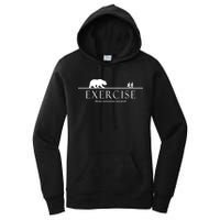 Exercise Some Motivation Required Running from Bear Women's Pullover Hoodie