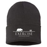 Exercise Some Motivation Required Running from Bear Sustainable Knit Beanie