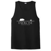 Exercise Some Motivation Required Running from Bear PosiCharge Competitor Tank