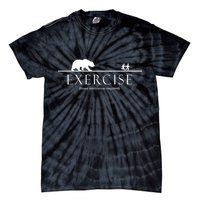 Exercise Some Motivation Required Running from Bear Tie-Dye T-Shirt
