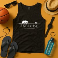 Exercise Some Motivation Required Running from Bear Tank Top