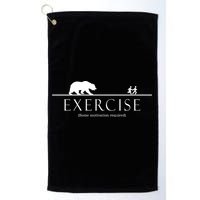 Exercise Some Motivation Required Running from Bear Golf Towel