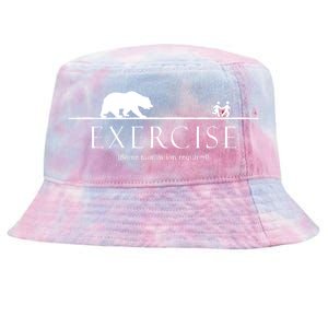 Exercise Some Motivation Required Running from Bear Tie-Dyed Bucket Hat