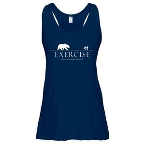 Exercise Some Motivation Required Running from Bear Ladies Essential Flowy Tank