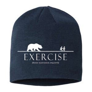 Exercise Some Motivation Required Running from Bear Sustainable Beanie