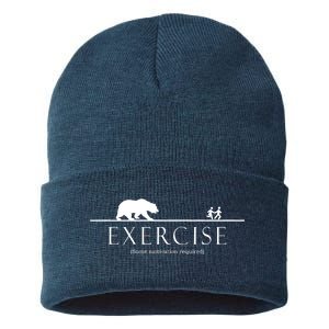 Exercise Some Motivation Required Running from Bear Sustainable Knit Beanie