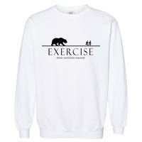 Exercise Some Motivation Required Running from Bear Garment-Dyed Sweatshirt