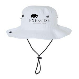 Exercise Some Motivation Required Running from Bear Legacy Cool Fit Booney Bucket Hat