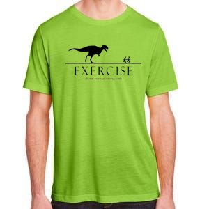 Exercise Some Motivation Required Running from T-Rex Adult ChromaSoft Performance T-Shirt