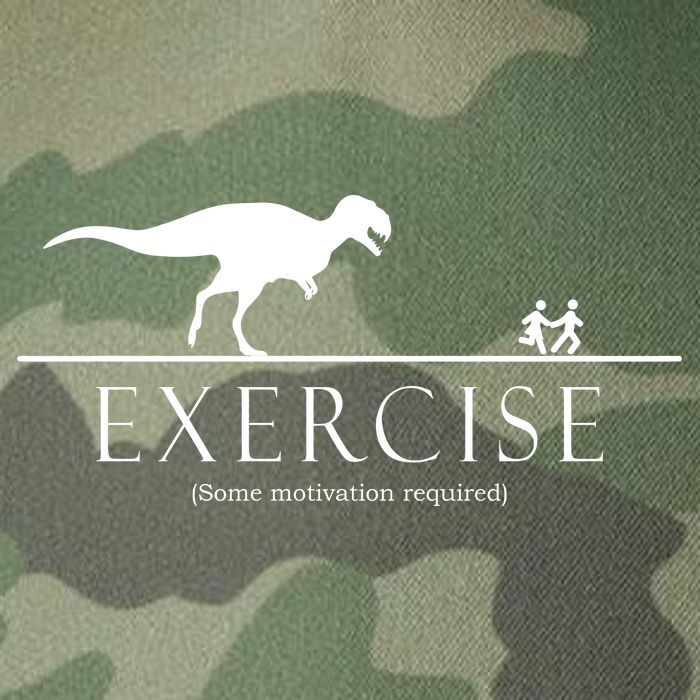 Exercise Some Motivation Required Running from T-Rex Legacy Tie Dye Trucker Hat