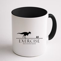 Exercise Some Motivation Required Running from T-Rex Mug