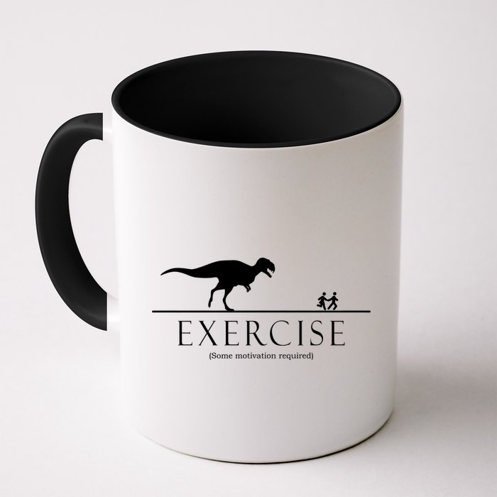 Exercise Some Motivation Required Running from T-Rex Mug