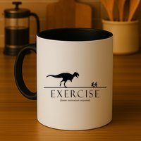 Exercise Some Motivation Required Running from T-Rex Mug