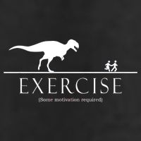 Exercise Some Motivation Required Running from T-Rex Beanie
