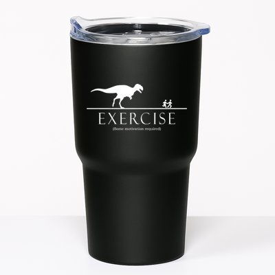 Exercise Some Motivation Required Running from T-Rex Tumbler