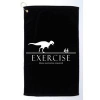 Exercise Some Motivation Required Running from T-Rex Golf Towel